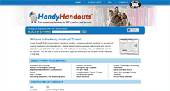 Desktop Screenshot of handyhandouts.com
