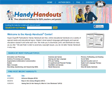 Tablet Screenshot of handyhandouts.com